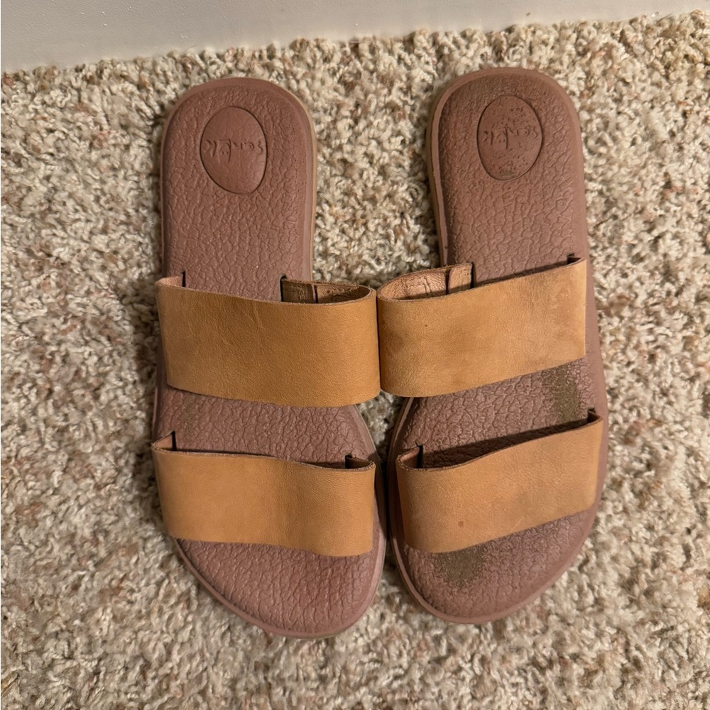 Sanuk Yoga Gora Gora Slide Flat Sandals